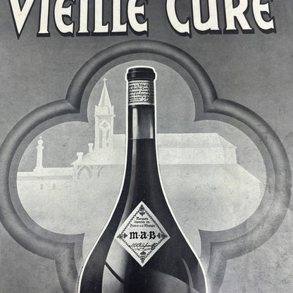 Vielle Cure La Gloire Des Grandes Liqueurs Françaises 9x12 Advertisement FL6-6