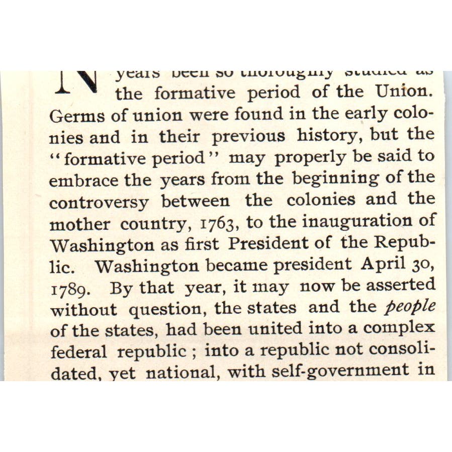 The Revolutionary Soldier Sketch c1890 Victorian Print AE8-CH10