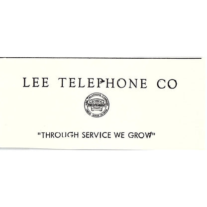 Lee Telephone Co Martinsville VA 1960s Ad AG2-M3