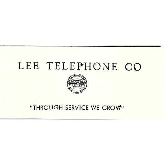Lee Telephone Co Martinsville VA 1960s Ad AG2-M3