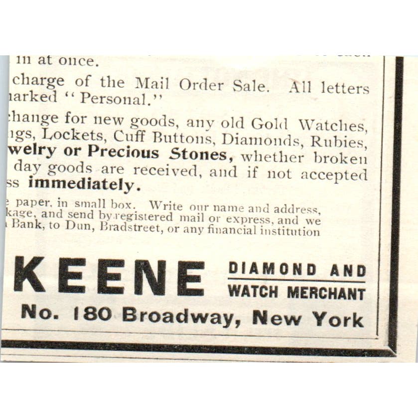 The Notahook Co NY Garment Fastener c1905 Original Magazine Advertisement AE7-A2