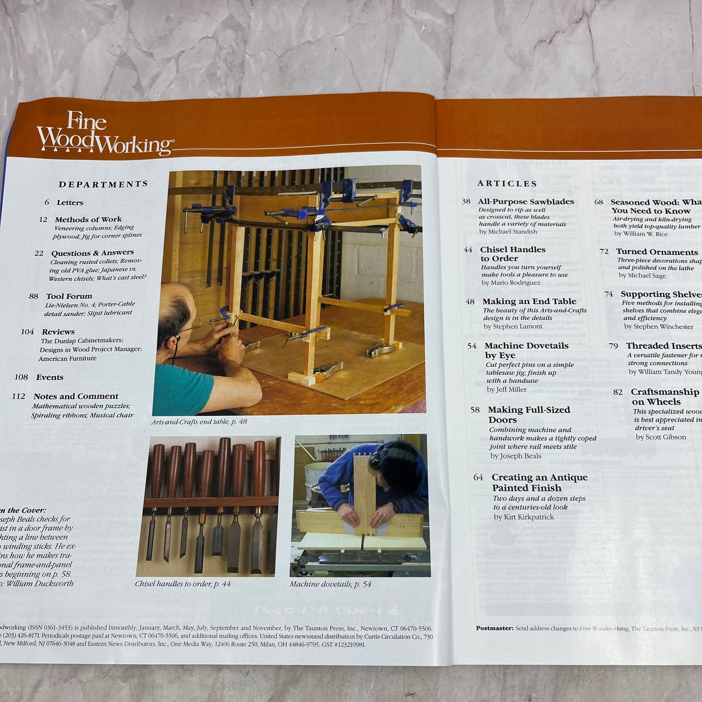 Making Full-Sized Doors - Oct 1996 No 120 - Fine Woodworking Magazine M36