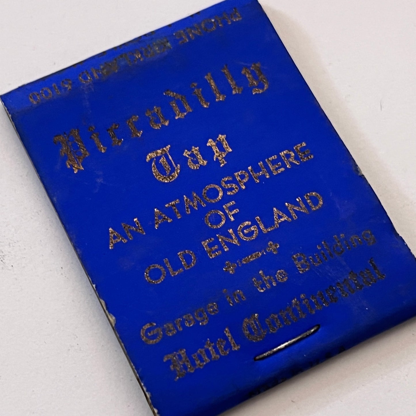 Hotel Continental Cambridge Piccadilly Tap Vintage Matchbook Cover TB8-MB3-2