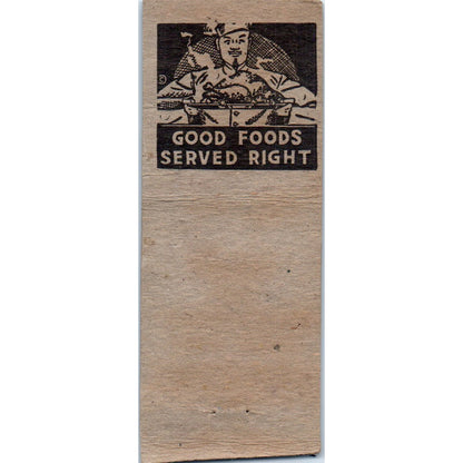 One Fourteen Club Butch Brambilla Wabash Ave Vintage Matchbook Cover SD2-Y4
