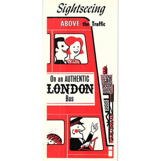 Victoria BC Sightseeing on an Authentic London Bus 1960s Travel Leaflet TH2-TB4