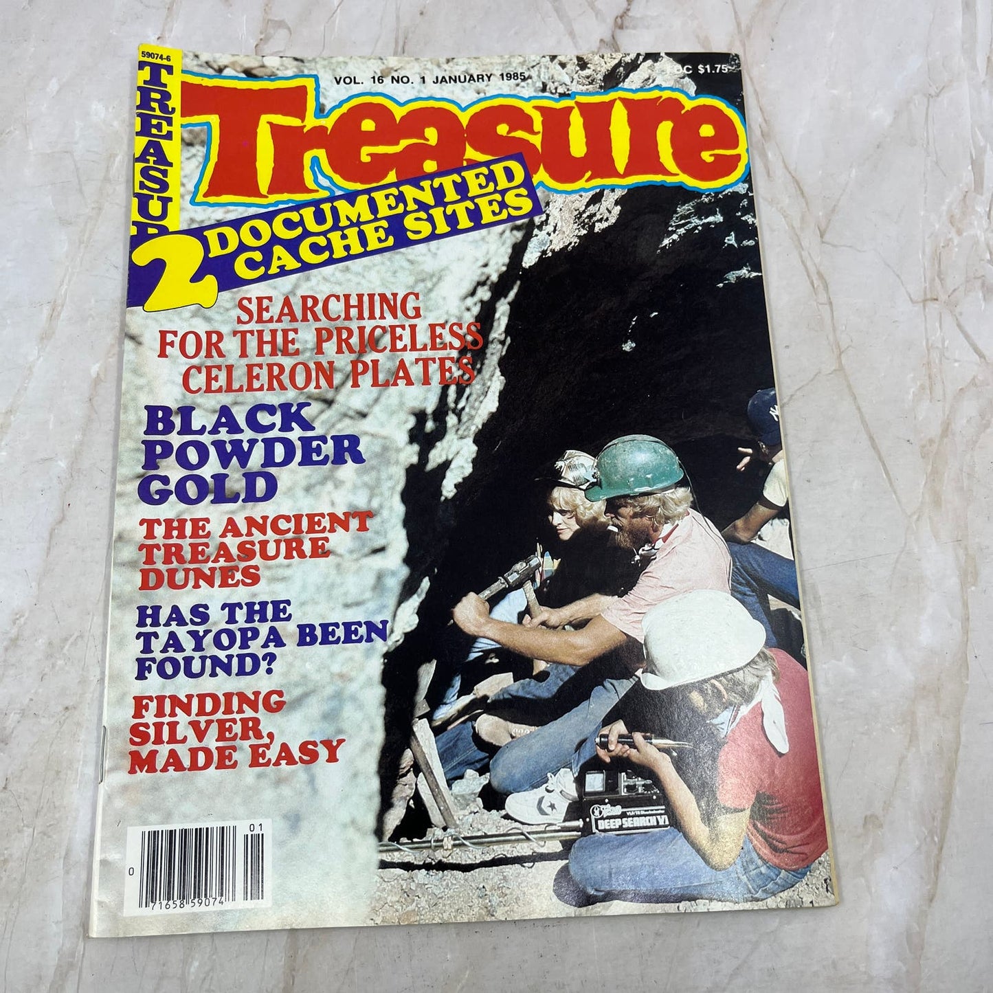1985 Jan - Treasure Magazine - Treasure Hunting Metal Detecting Gold Coins M10