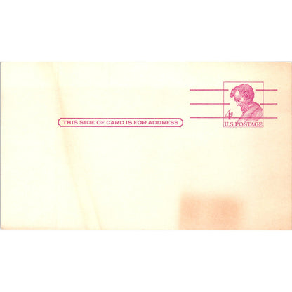 Vintage Postal Mailing Card 4c US Postage - Blank PE3