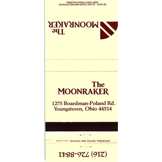 The Moonraker Youngstown Ohio Vintage Matchbook TB6-MB2-7