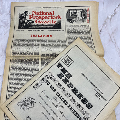 1981 Oct - The National Prospector's Gazette Newspaper - Treasure Hunting M11
