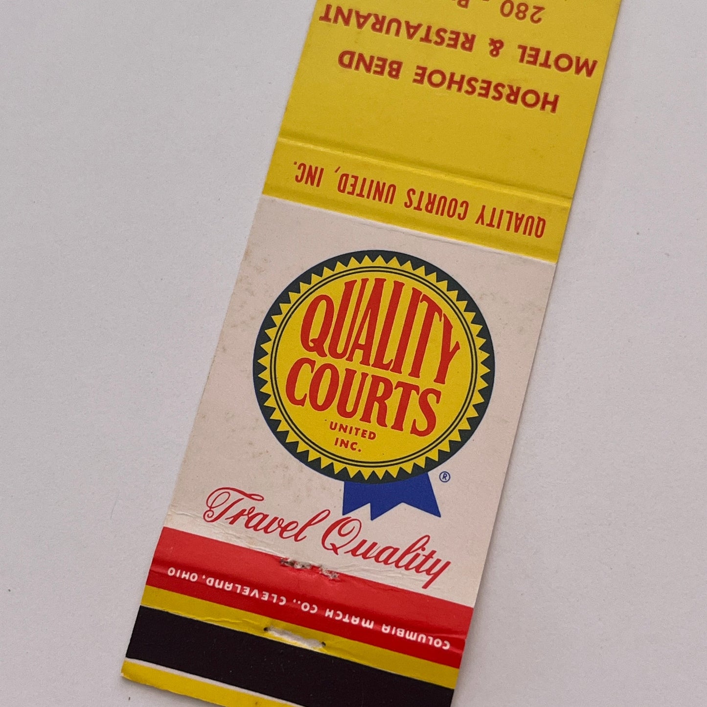 Horseshoe Bend Motel & Restaurant Alexander City AL Matchbook Cover MB59-2