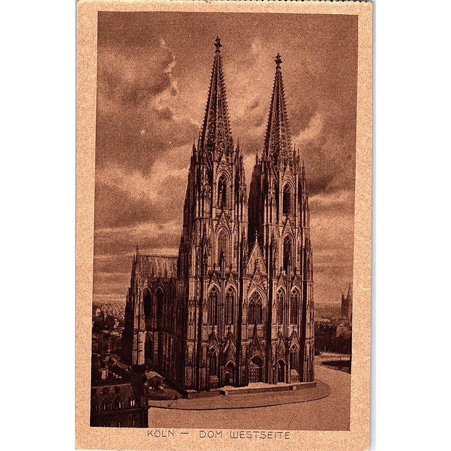 Köln - Dom Westseite German Antique Postcard PE9