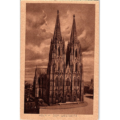 Köln - Dom Westseite German Antique Postcard PE9