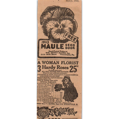 Remington Mail Order Wool Embroidered Serge Dresses 1923 Magazine Ad Clip AE1-2