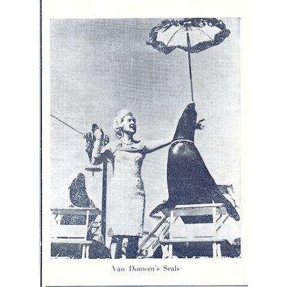 Van Donwen's Seals Mizpah Circus Fort Wayne Indiana 1964 Ad AG1-9