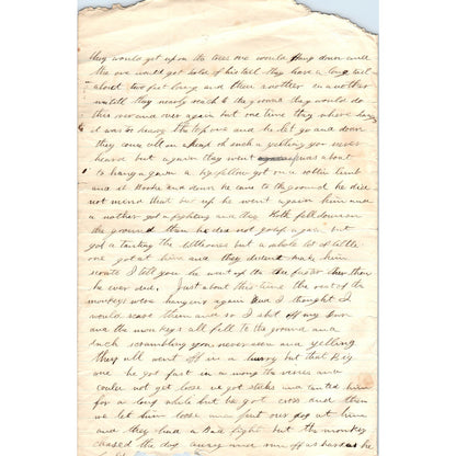 1878 Handwritten Letter Tom Higgins Adventure in Mexico - Soudersburg PA D20