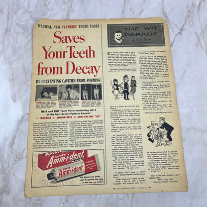 1956 Super Amm-i-dent Fluoride Toothpaste Magazine Advertisement FL6-7
