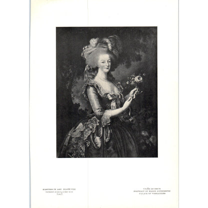 Portrait of Marie Antoinette - Vigée Le Brun c1905 Art Print D15