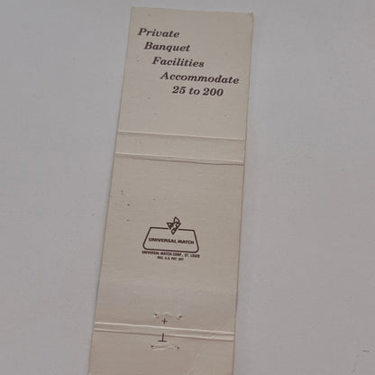 Sherlock's Home Restaurant Chicago Vintage Matchbook Cover TB6-MB2-3