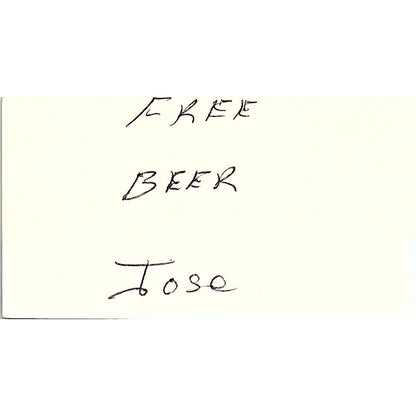 La Mansion Costa Blanca Restaurante El Mexicano Cancun Vtg Business Card SC9-B5