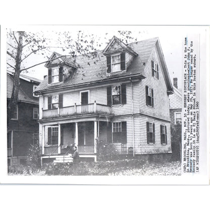 Kennedy Birthplace Brookline MA 1960 7x9 Original Press Photo D1-P