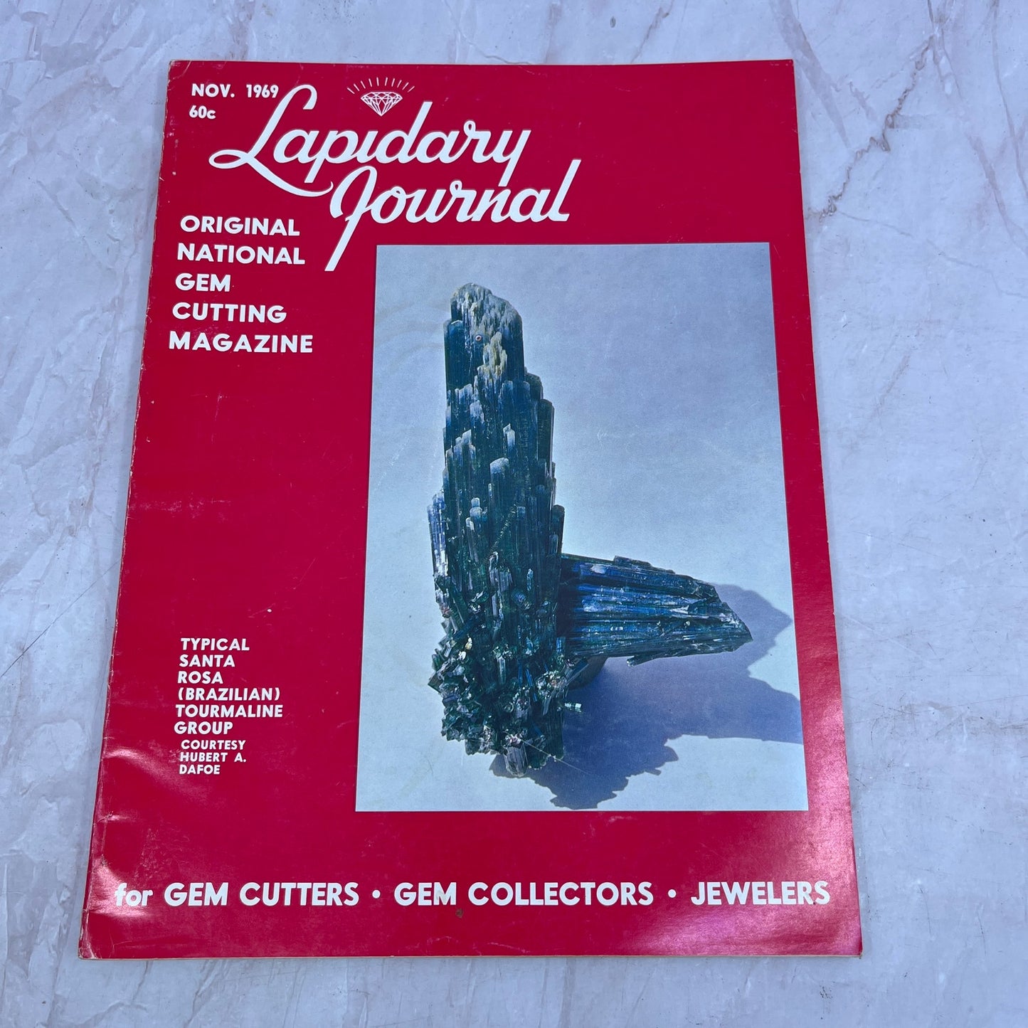 Typical Santa Rosa Tourmaline Group - Lapidary Journal Magazine - Nov 1969 M22