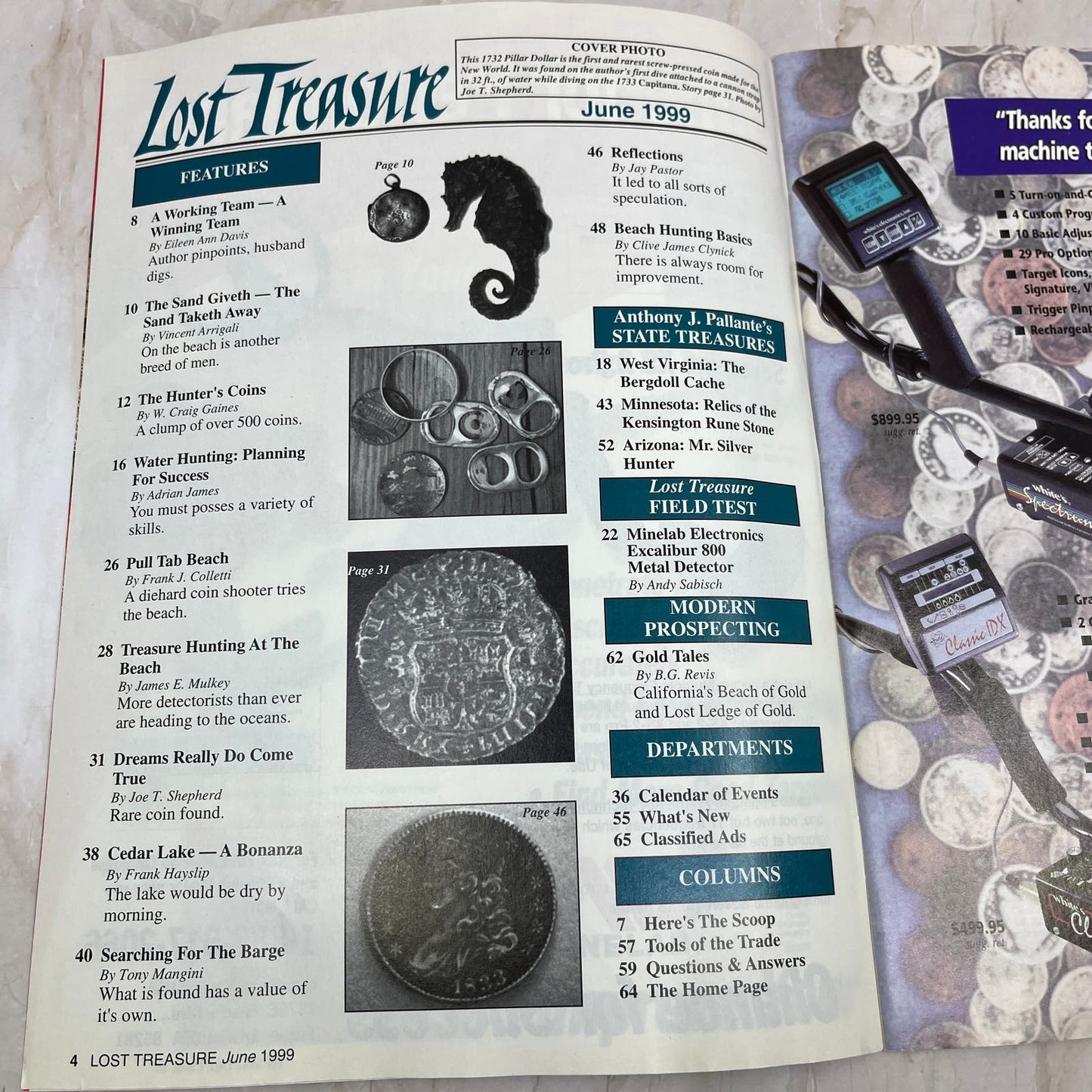 1999 June - Lost Treasure Magazine - Treasure Hunting Gold Prospecting M14