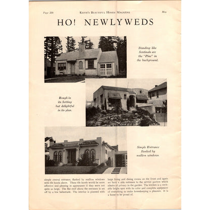 Servantless Homes for Newlyweds Katharine A Keith 1929 Article SI11
