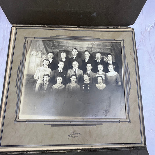 c1930 Class Photo Sauk Center MN Rydholm Cabinet Card 7x9 FL6-1
