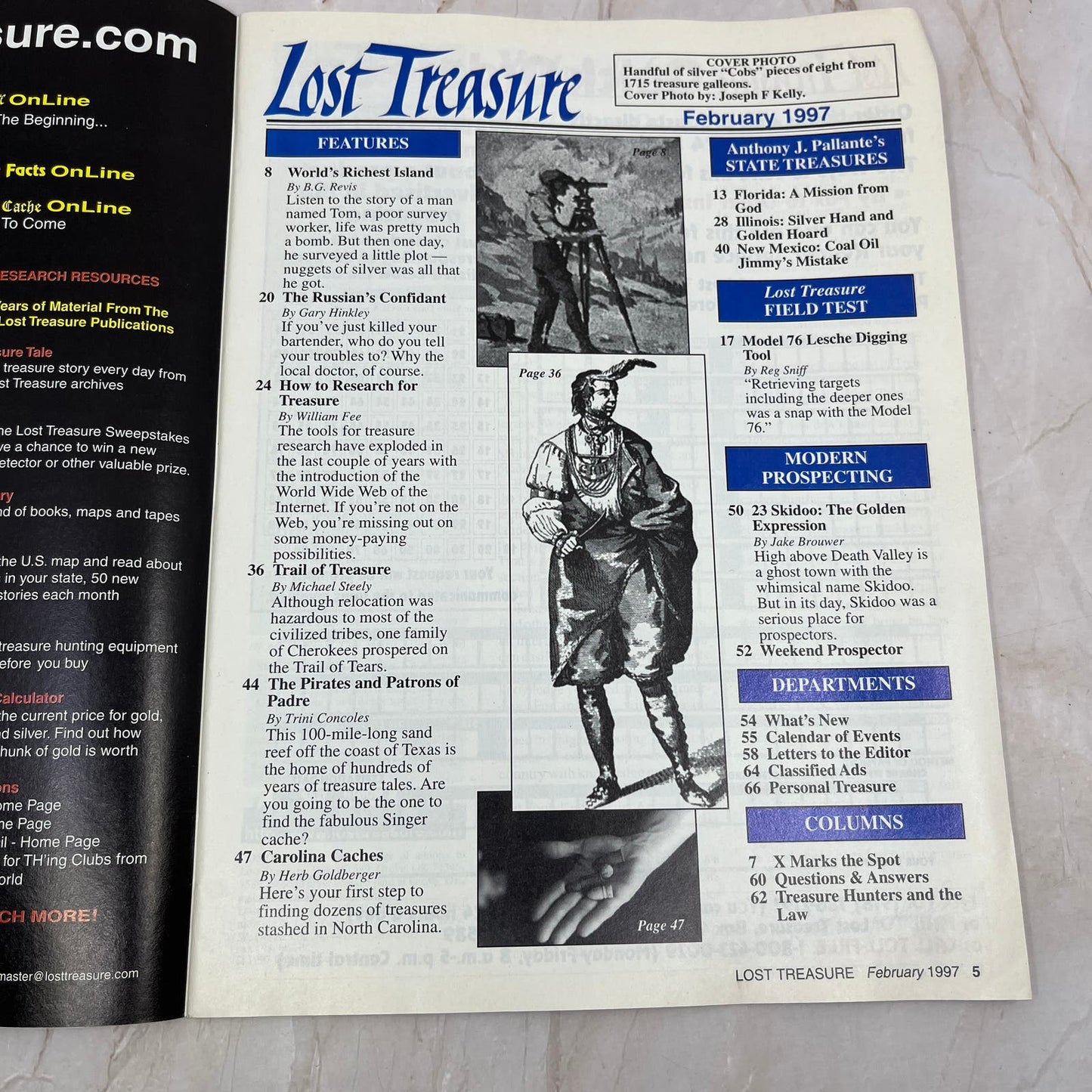 1997 Feb - Lost Treasure Magazine - Treasure Hunting Gold Prospecting M13