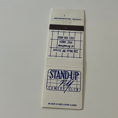 Stand-Up NY Comedy Club Vintage Matchbook Cover TB6-MB2-5