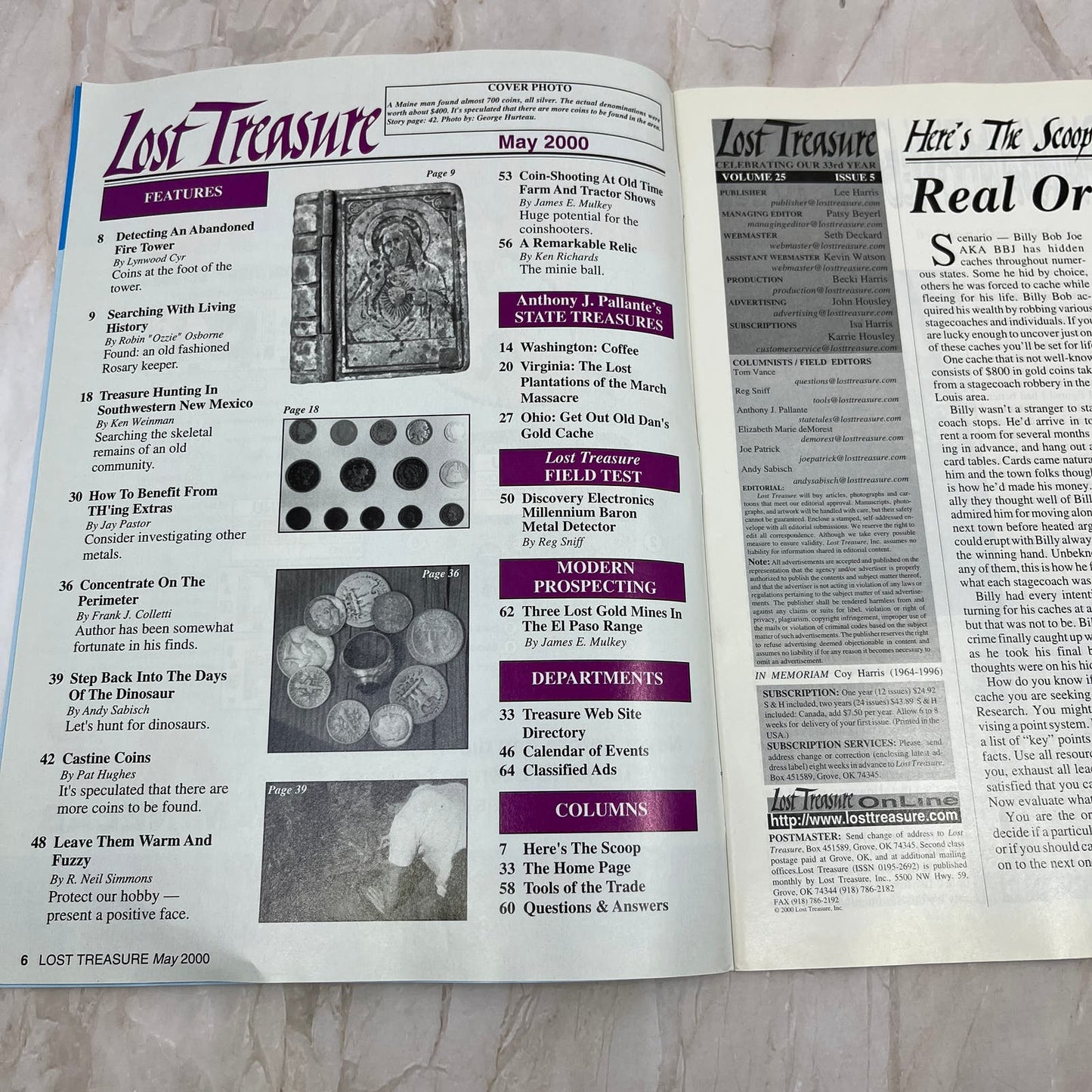 2000 May - Lost Treasure Magazine - Treasure Hunting Gold Prospecting M14