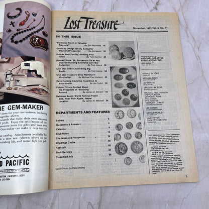 1981 Nov - Lost Treasure Magazine - Treasure Hunting Gold Prospecting M15