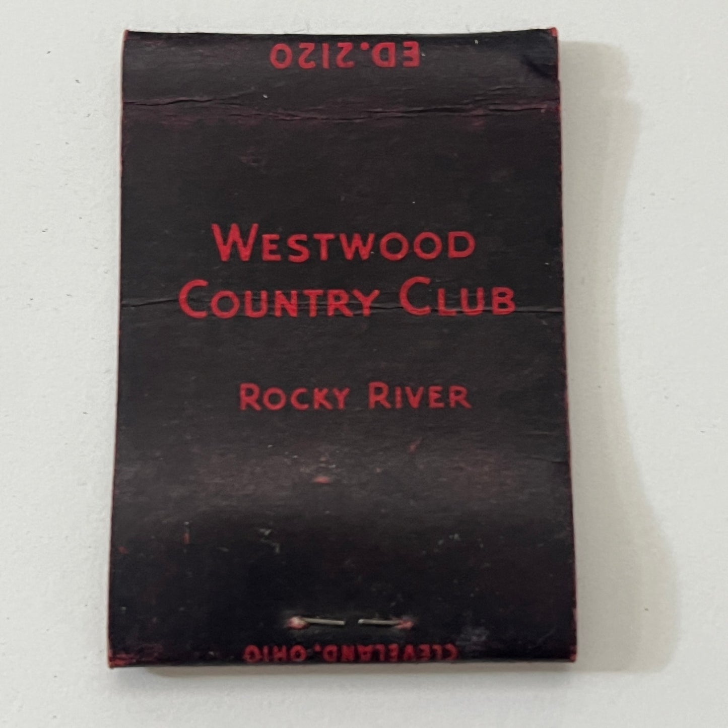 Westwood Country Club Rocky River Vintage Matchbook Cover TB8-MB-8