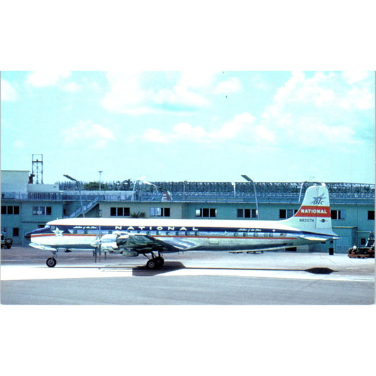 National Airlines Douglas DC-7 Vintage Postcard P4-5