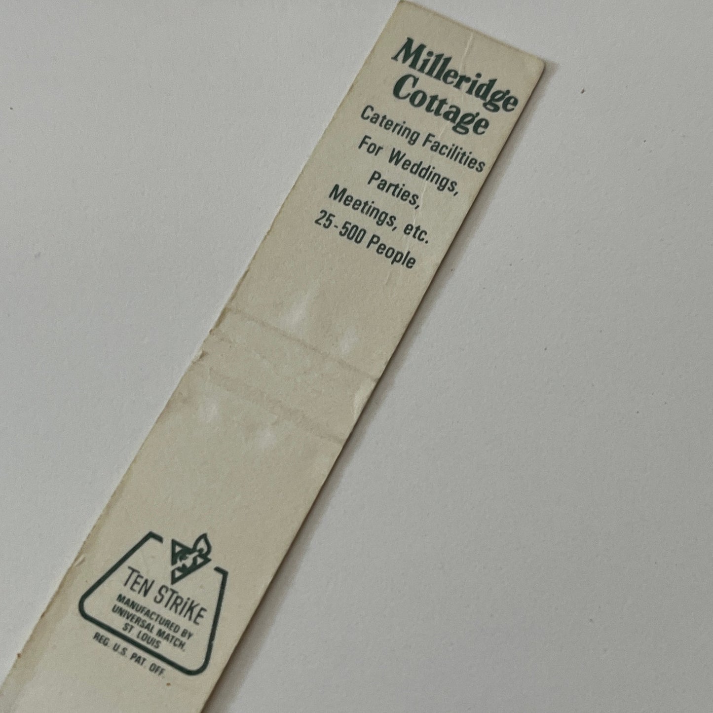 The Milleridge Village Jericho Long Island NY Vintage Matchbook Cover TB6-MB1-14