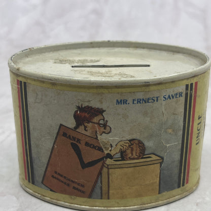 Vintage Uncle Don's Mr. Ernest Saver Greenwich Savings Coin Bank New York SF4