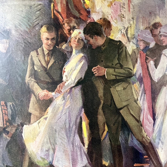 Prince of Wales Danced With American Nurses JH Gardner Soper Art Print 9x14 V11