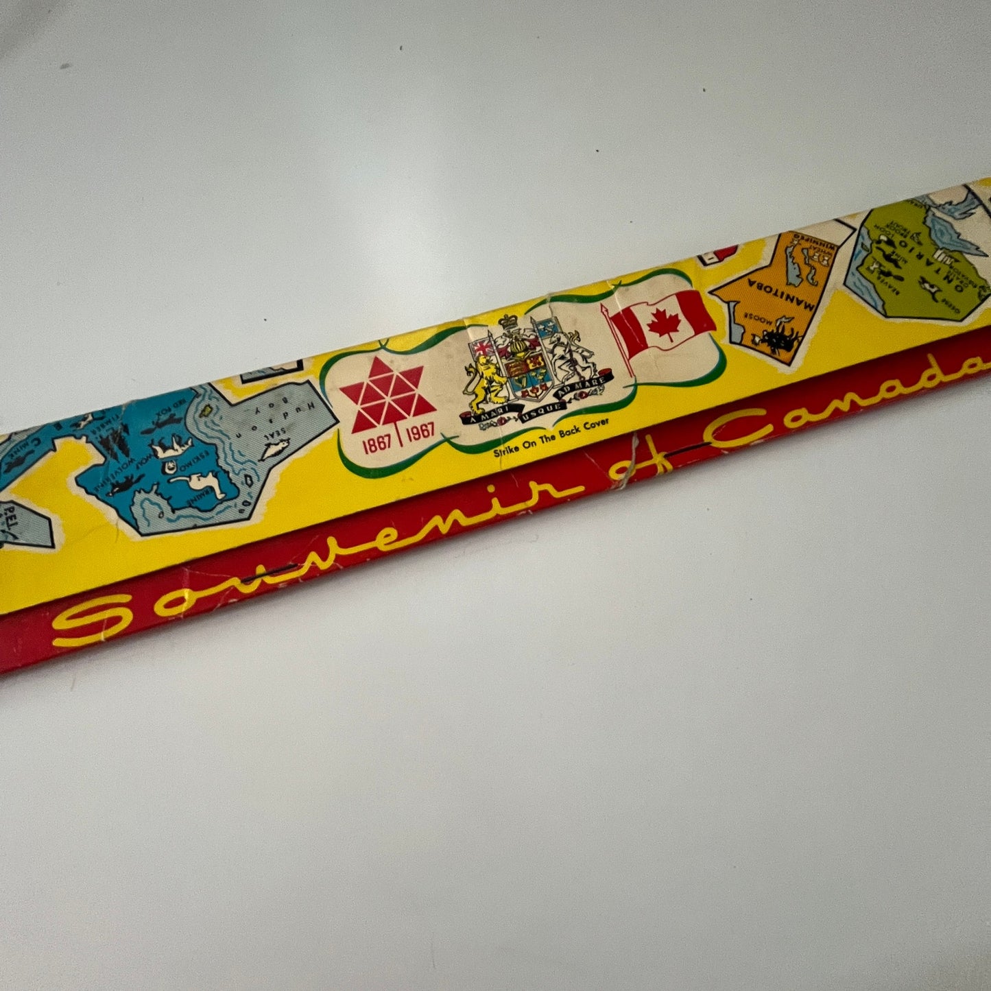 1967 Canada Jigsaw Puzzle Super-Long 15" Souvenir Vintage Matchbook TB7