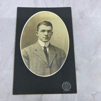 Young Man With Pince-Nez Glasses McManus 4x6" Antique CDV Card Photograph TC5-RD