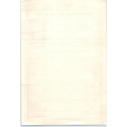 c1930 Postal Life Insurance Company Wm. R. Malone Leaflet AD8-R7