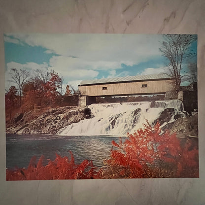 Covered Bridge, White River Junction, Vermont 12x16" Art Print FL1
