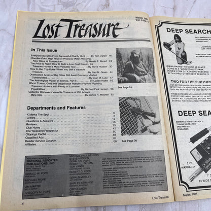1981 March - Lost Treasure Magazine - Treasure Hunting Gold Prospecting M15