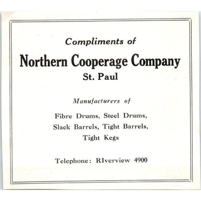 Bud Johnson & Co Mpls Bill Prueher Northern Cooperage Co St Paul 1953 Ad AE9-DC2