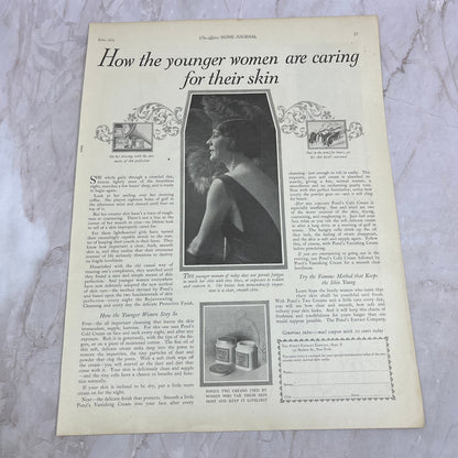 Pond's Skin Cream Pond's Extract Company New York 1924 Magazine Ad FL6-11