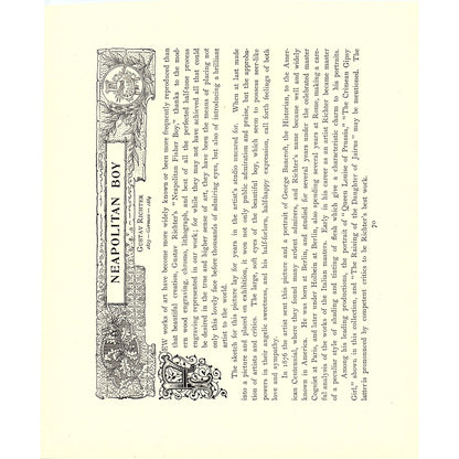 Morning Prayer - E. Munier - 1898 Litho Art Print D19