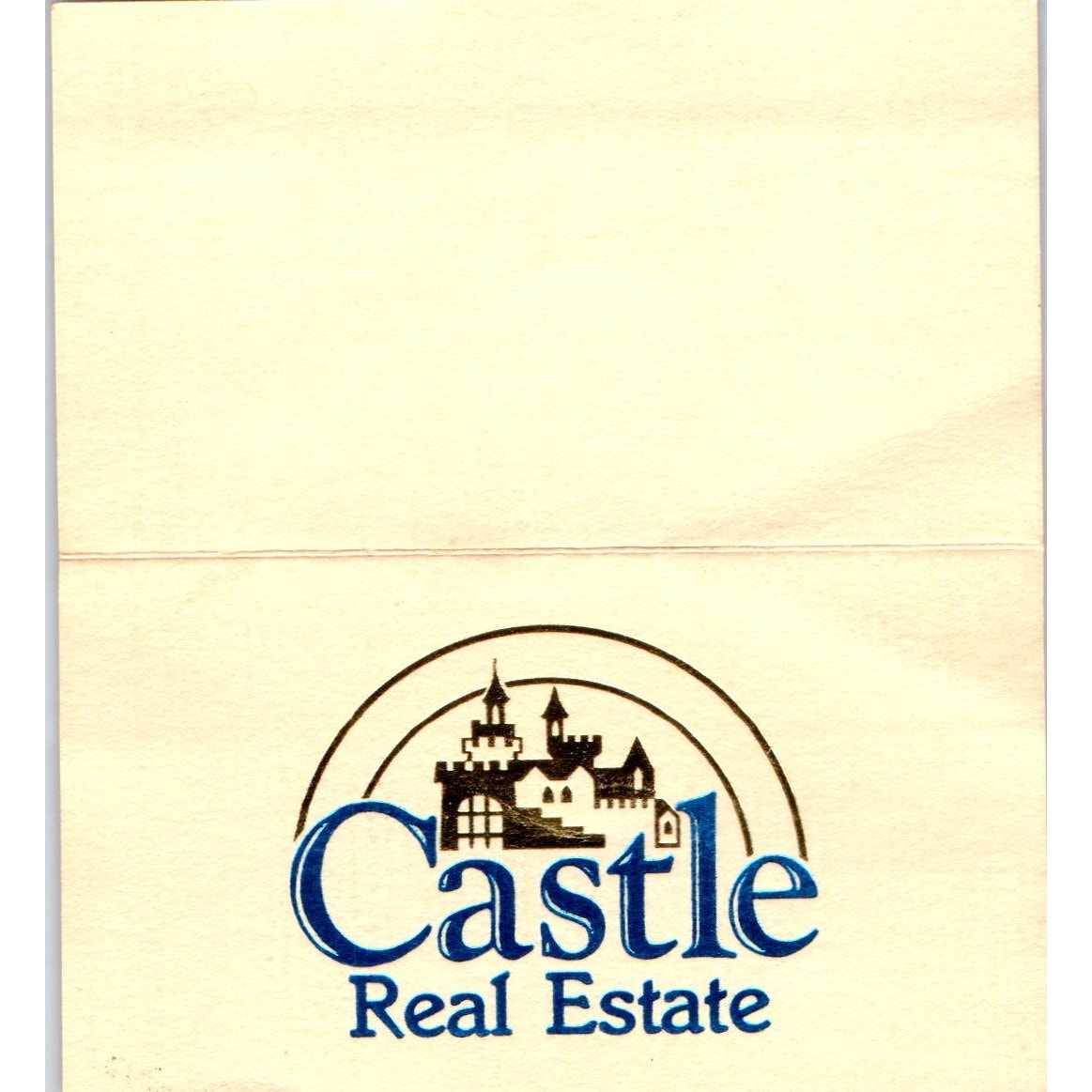 Pat Jackson Castle Real Estate Huntington Beach CA Vintage Business Card SD8-B2