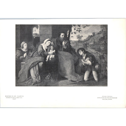 Adoration of the Shepherds - Palma Vecchio c1905 Art Print D12