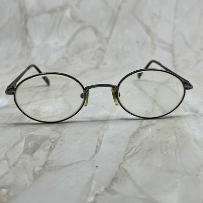 Vintage Oval Purple & Silver Tone Sunglasses Eyeglasses Frames TE9-G2-8