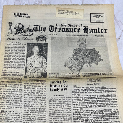 1976 May - In the Steps of the Treasure Hunter Newspaper - Elephant Butte NM M11