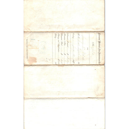 1870 Farmers Mutual Fire Ins Co Policy J.P. Welch West Topsham VT AF7-E7
